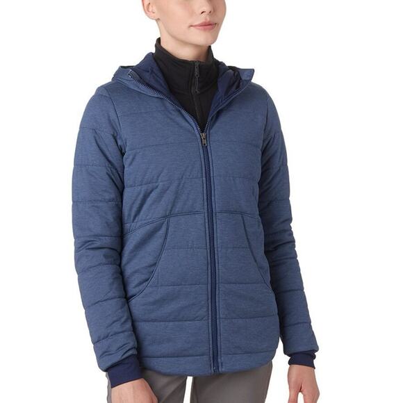 Marmot Visita Arctic Navy Channeled Hooded Jacket Insulated - Picture 1 of 11